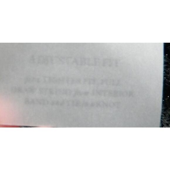 Vince Camuto Women's Black Woven Paper Straw Sun Hat Beaded‎ Band OS Beach - Picture 5 of 6